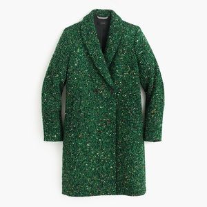 J. Crew Daphne Topcoat in Italian Tweed